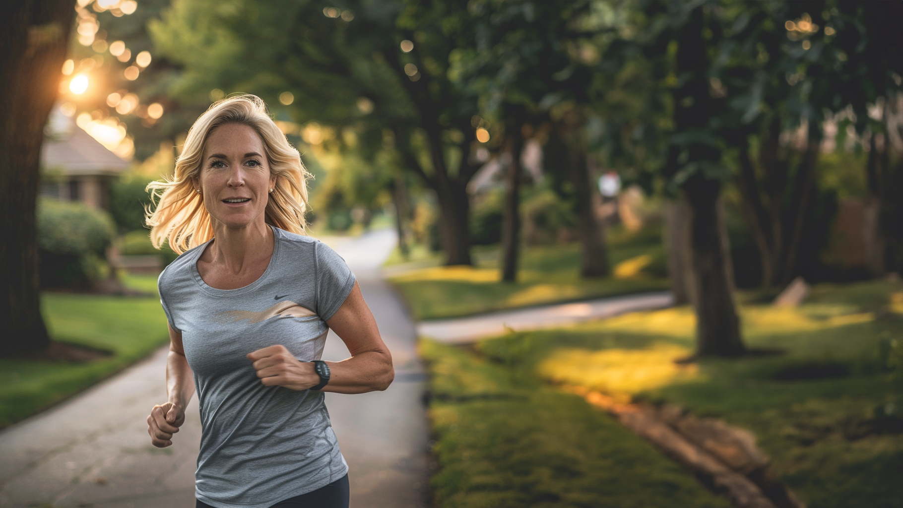 woman running